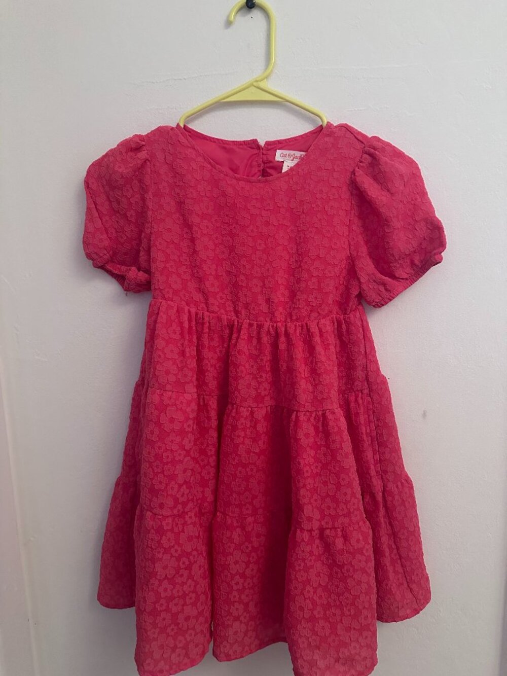 Cat & Jack puff sleeve twirly dress w pockets